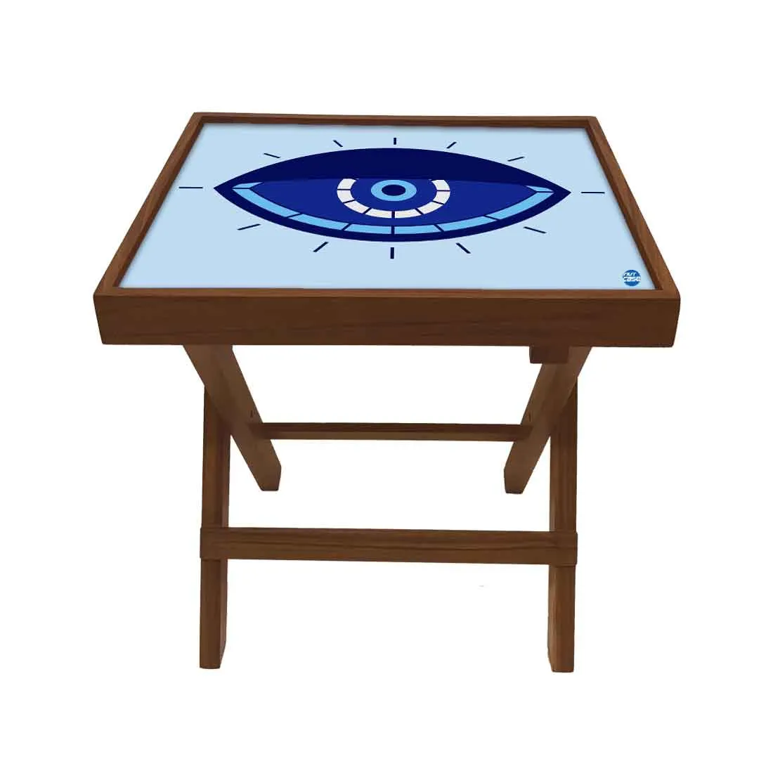 Folding Side Table for End Tables Bedroom Living Room - Evil Eye Protector