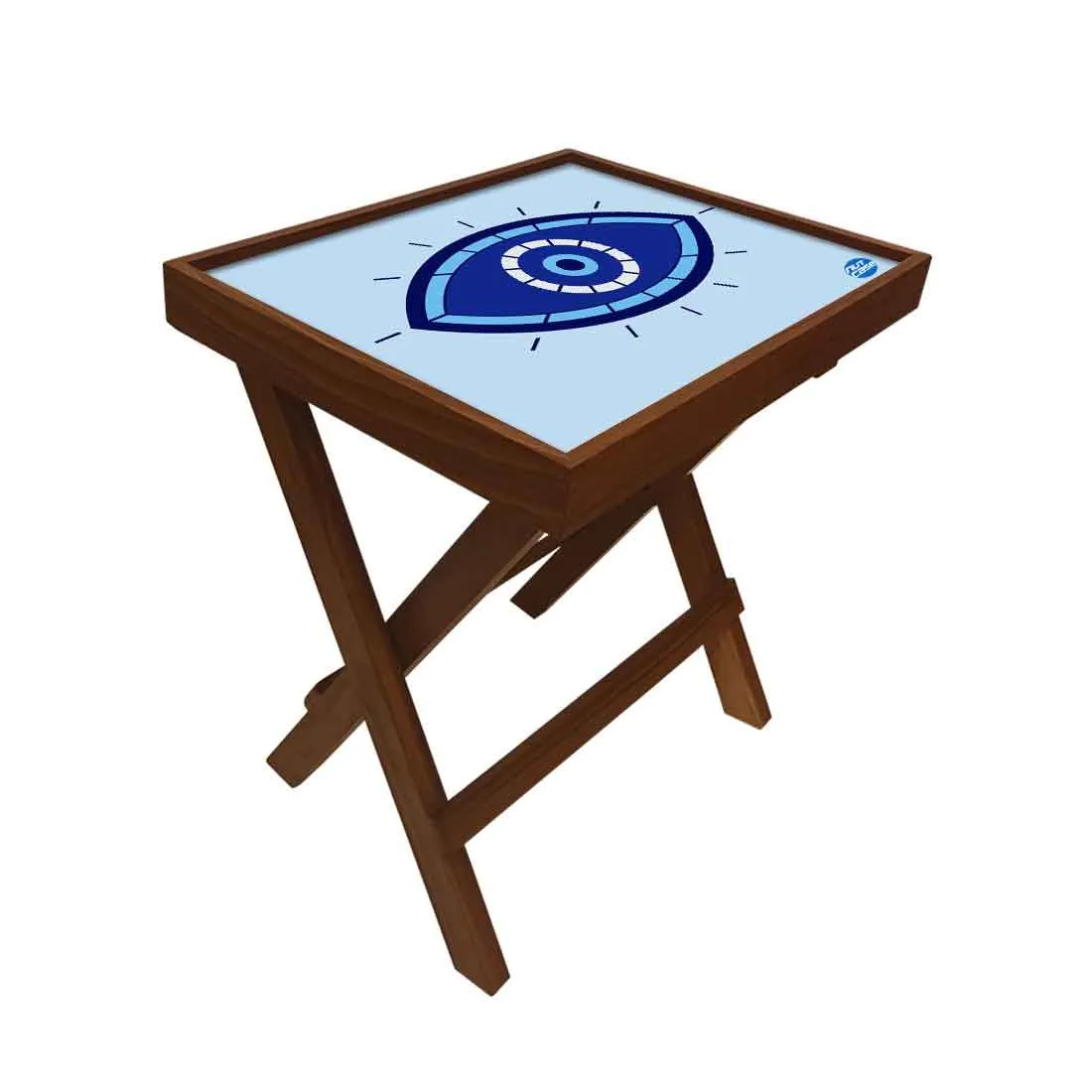 Folding Side Table for End Tables Bedroom Living Room - Evil Eye Protector