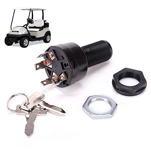 Golf Cart Starter Ignition Key Switch for Club Car Precedent Electric 2004 - Up -10L0L