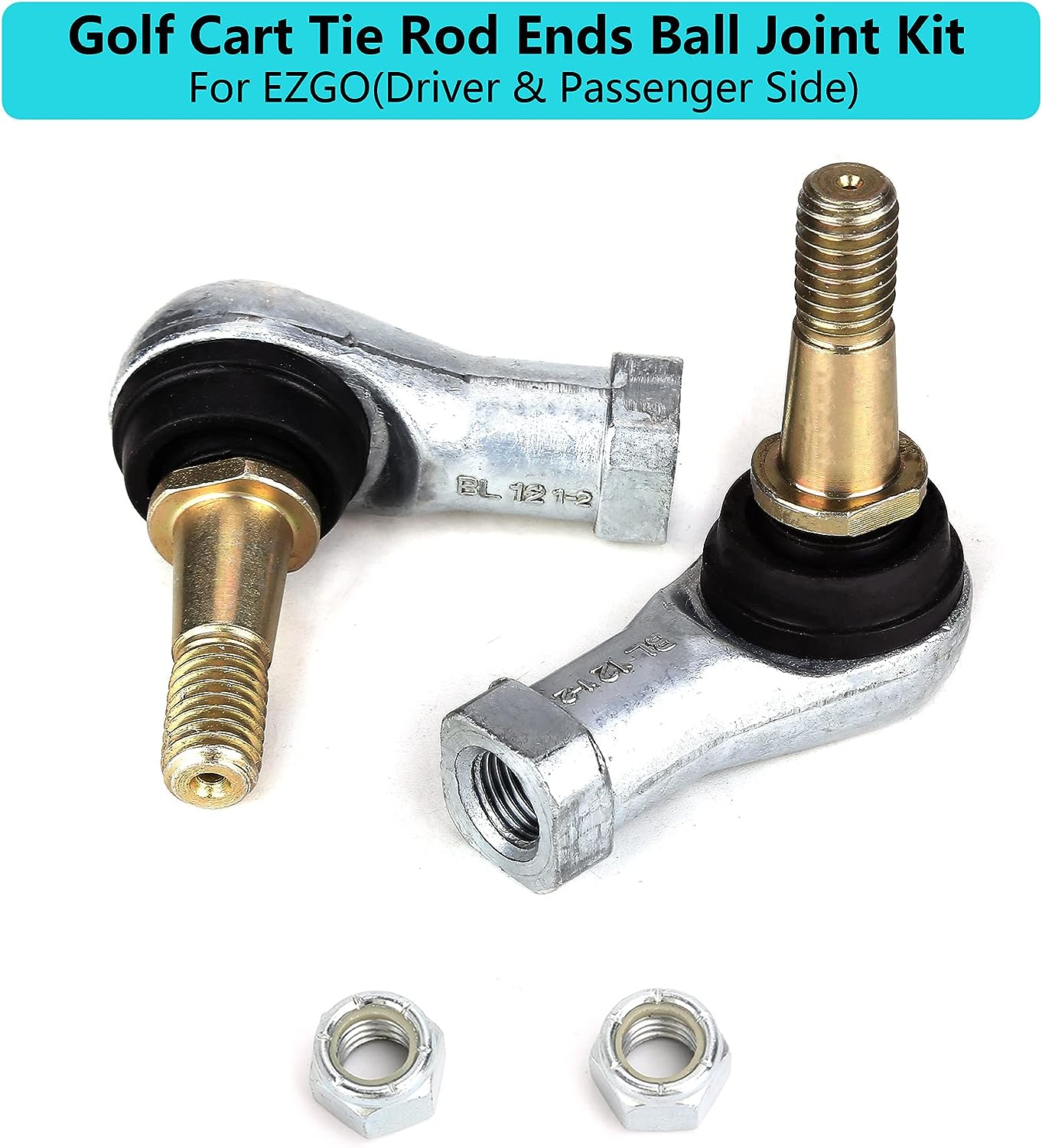 Golf Cart Tie Rod End Kit for EZGO TXT Electric & Gas Golf Cart 2001-Up - 10L0L