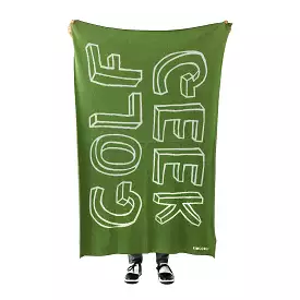 Golf Geek cart blanket green