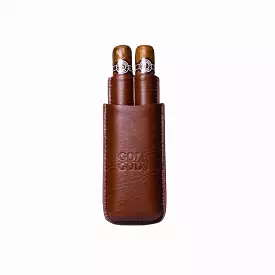 Golf Gods - Leather Cigar Pouch - 2 Cigars