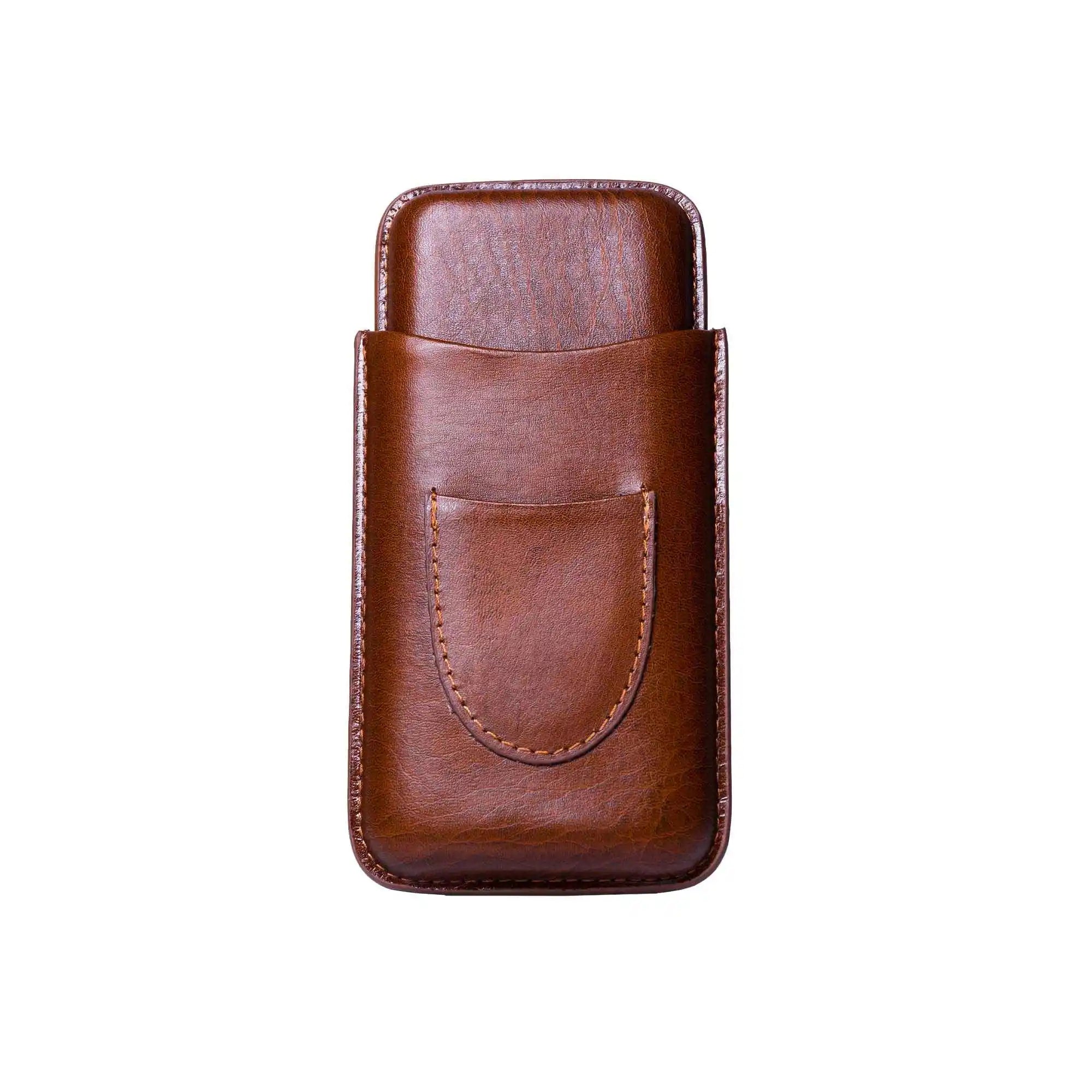 Golf Gods - Leather Cigar Pouch - 3 Cigars