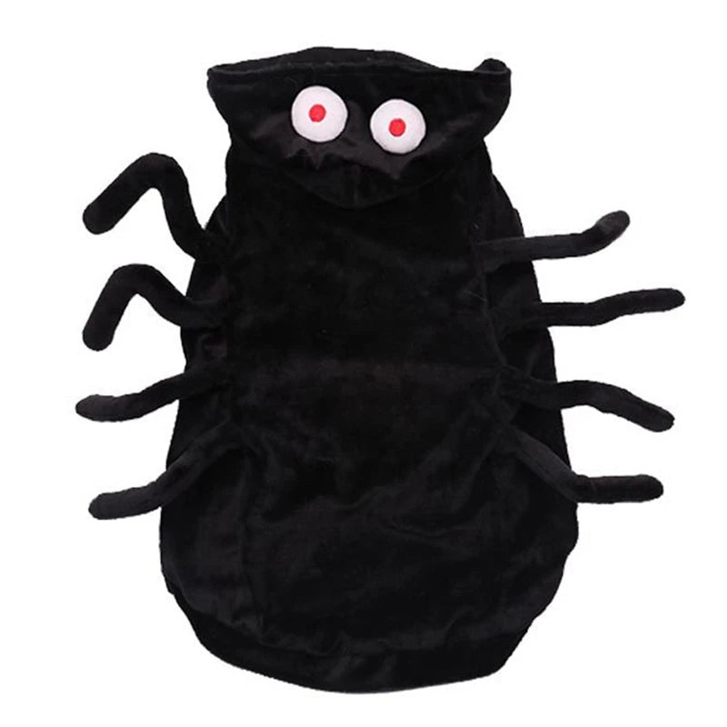 Halloween Pet Spider Clothes  Simulation Black Spider Puppy Cosplay Costume For Dogs Cats Party Cosplay Funny Outfit