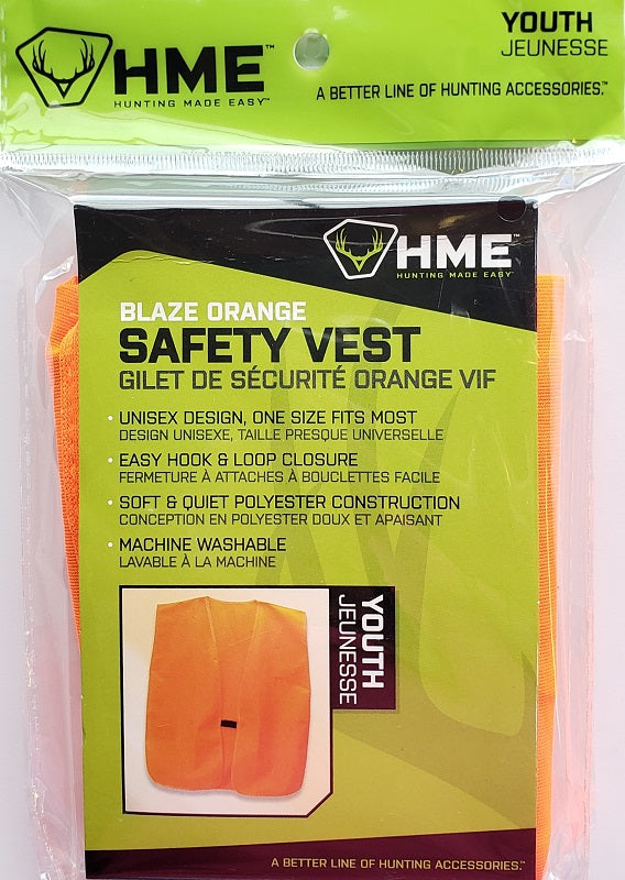 HME Blaze Youth Orange Safety Vest HME-VEST-OR-YTH