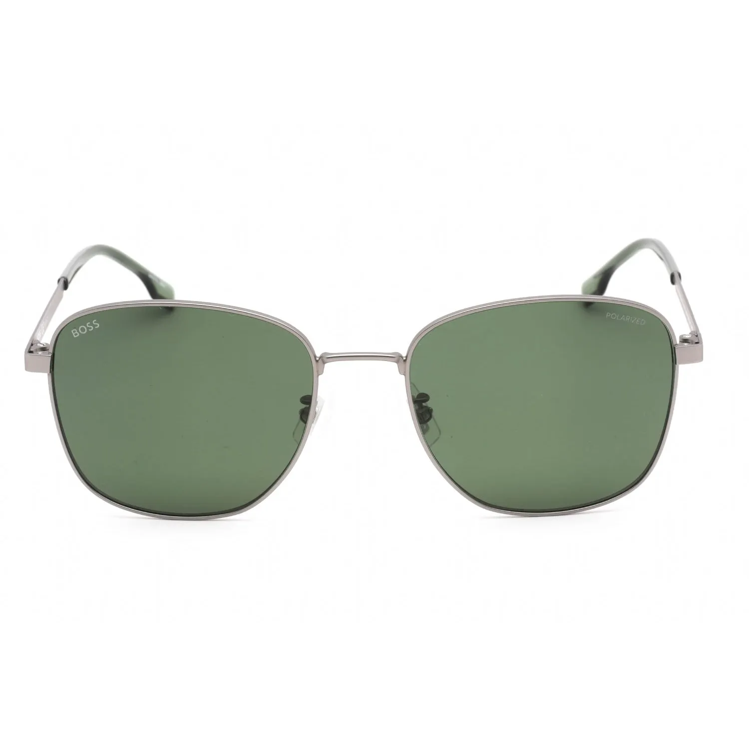 Hugo Boss BOSS 1412/F/S Sunglasses Matte Ruthenium / Green Polarized