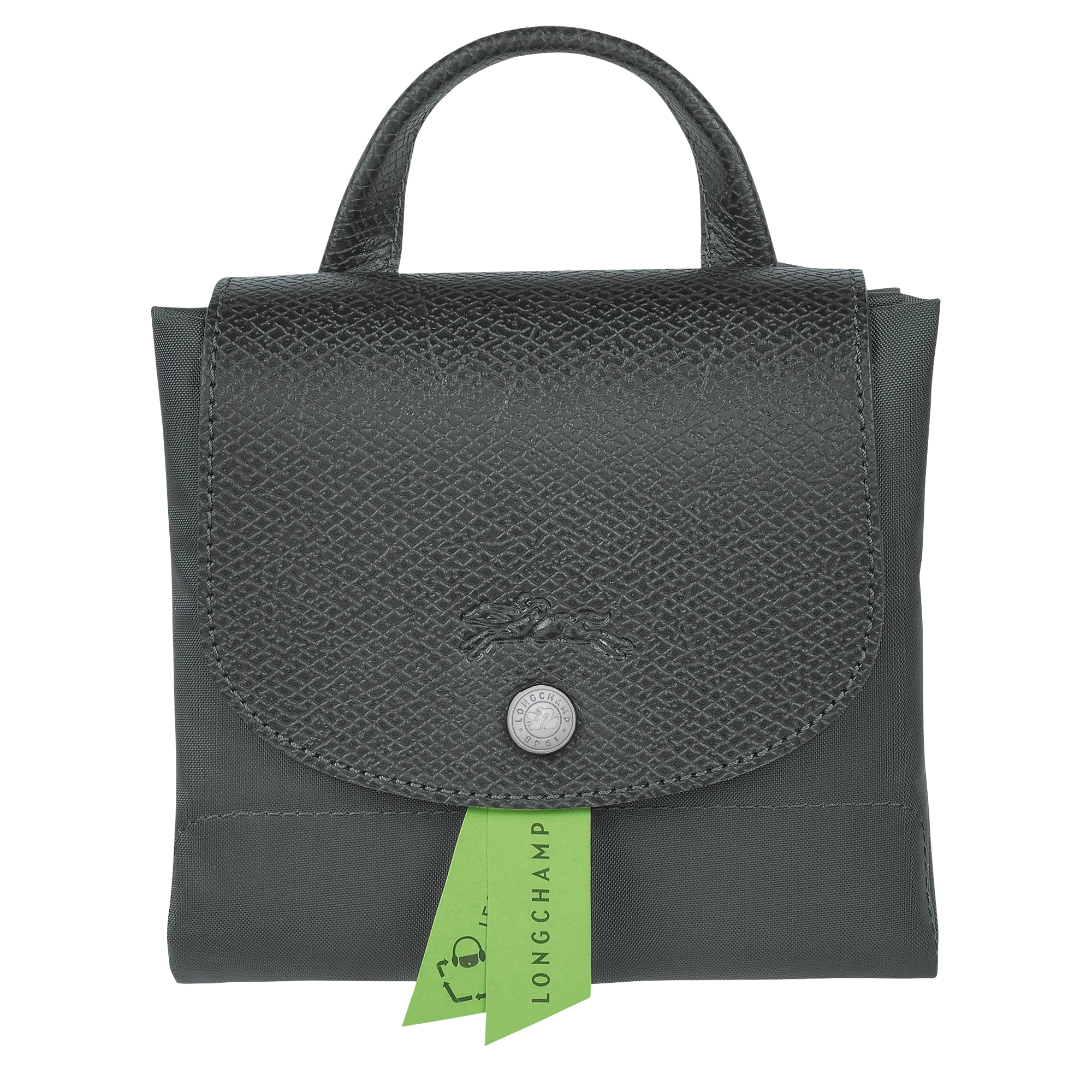 Le Pliage Green M Backpack Graphite - Recycled canvas