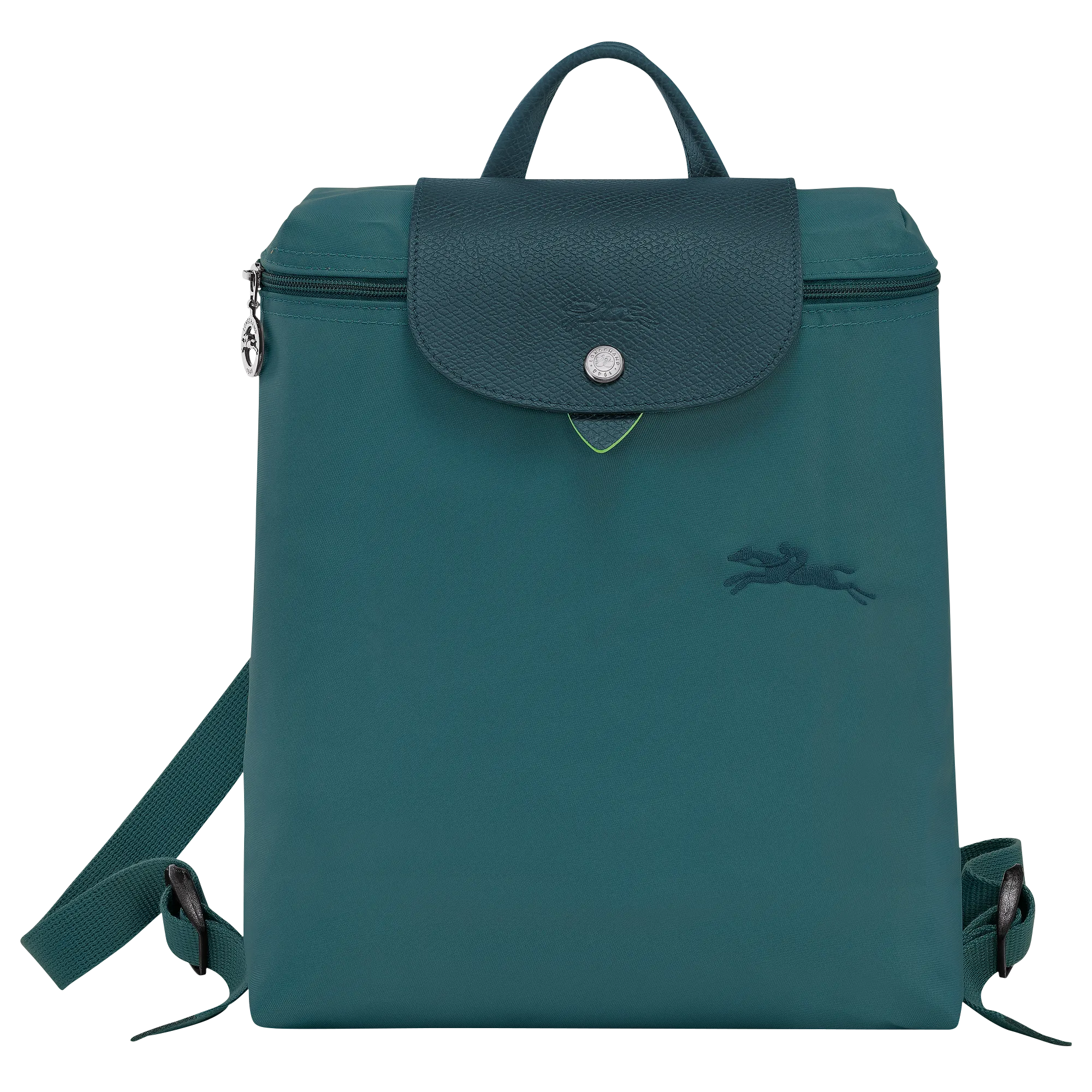 Le Pliage Green M Backpack Peacock - Recycled canvas