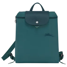 Le Pliage Green M Backpack Peacock - Recycled canvas