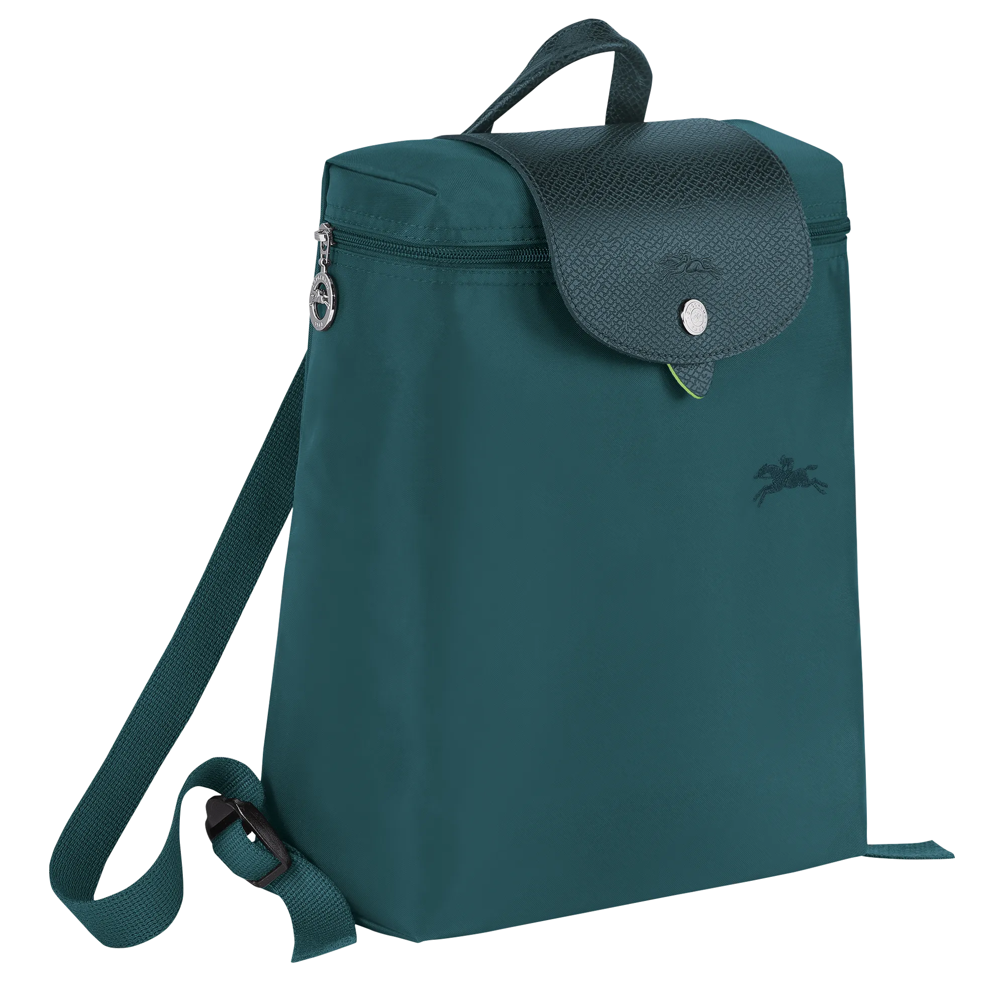 Le Pliage Green M Backpack Peacock - Recycled canvas