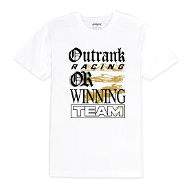 Mens Outrank Winning Team T-Shirt (White)