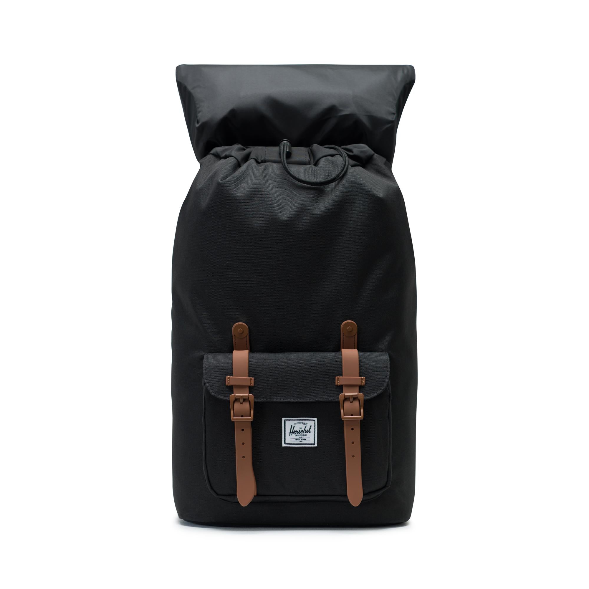 Mochila Herschel Little America Black/Saddle Brown