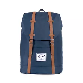 Mochila Herschel Retreat Navy/Tan Synthetic Leather