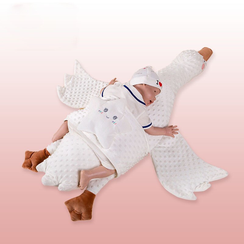 Newborn White Goose Soothing Sleeping Pillow