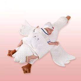 Newborn White Goose Soothing Sleeping Pillow