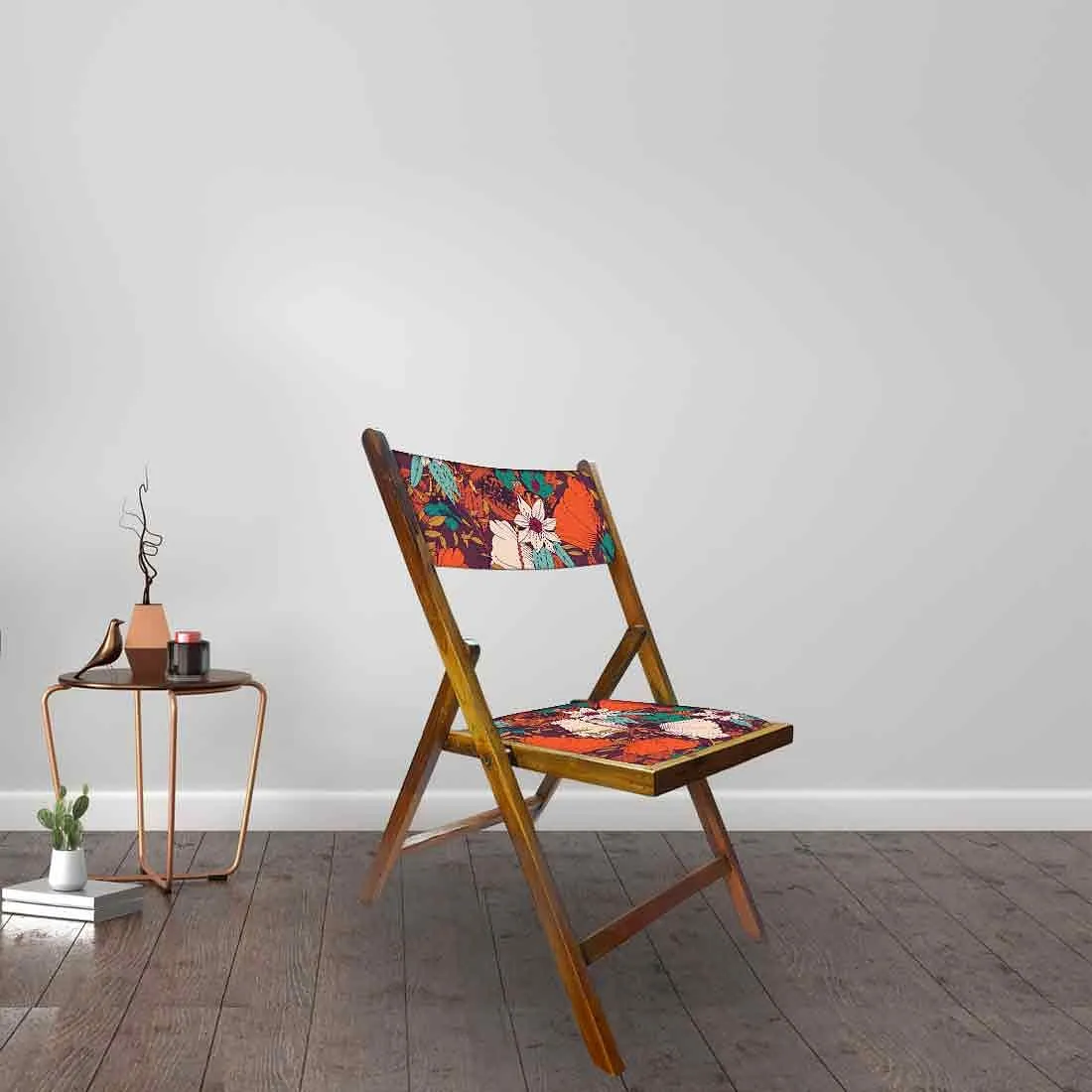 Nutcase Designer Teak Wood Chairs - Red Elegance