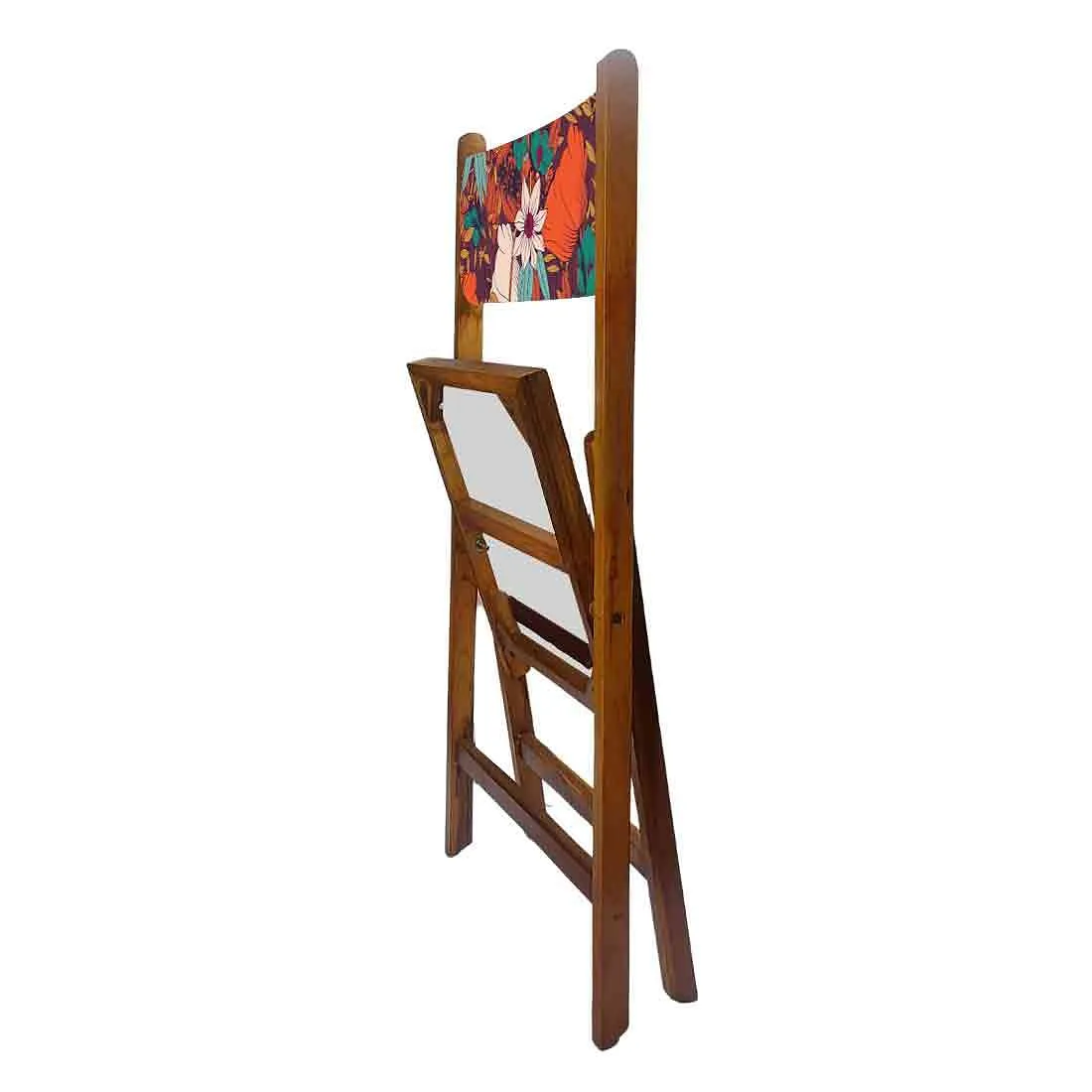 Nutcase Designer Teak Wood Chairs - Red Elegance