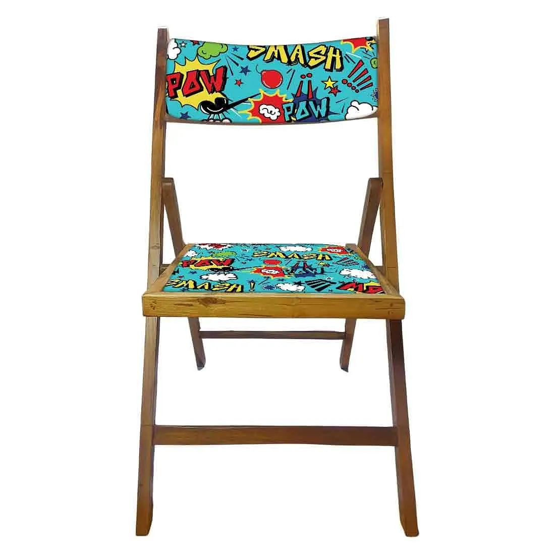 Nutcase Foldable Wooden Chairs With Cushion For Balcony  -  Smash