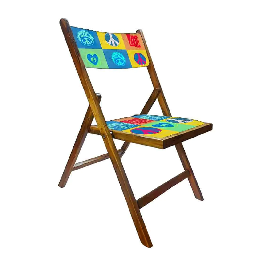 Nutcase Wooden Chairs With Cushion Seat For Home  -  Peace