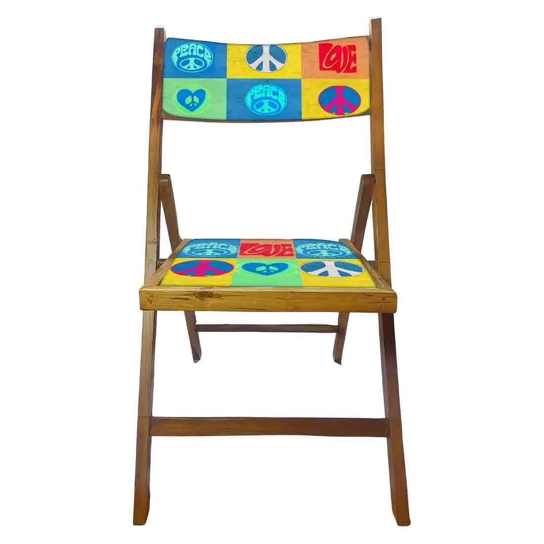 Nutcase Wooden Chairs With Cushion Seat For Home  -  Peace