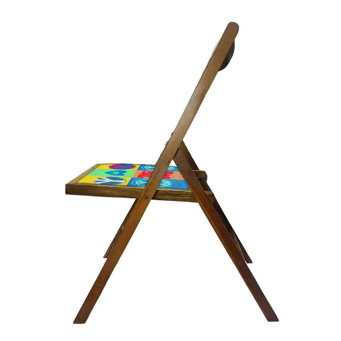 Nutcase Wooden Chairs With Cushion Seat For Home  -  Peace