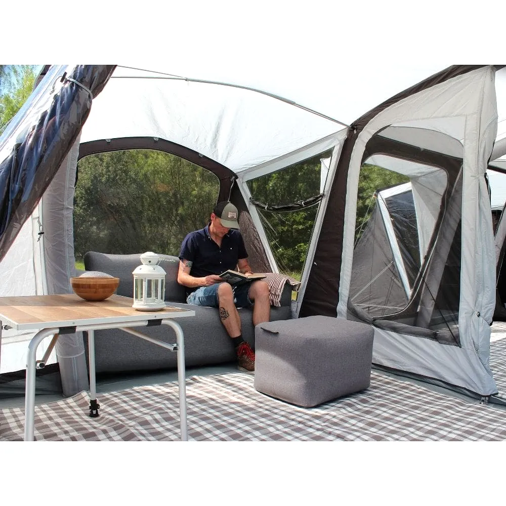 Outdoor Revolution Ozone 8.0 Safari Lodge Six (+6) Berth Family Air Tent with Two Side Annexes ORFT3020 + Free Footprint (2024)