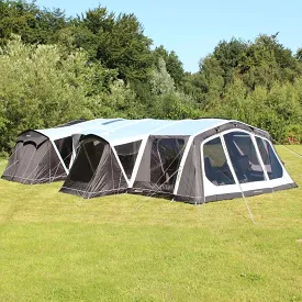 Outdoor Revolution Ozone 8.0 Safari Lodge Six (+6) Berth Family Air Tent with Two Side Annexes ORFT3020 + Free Footprint (2024)