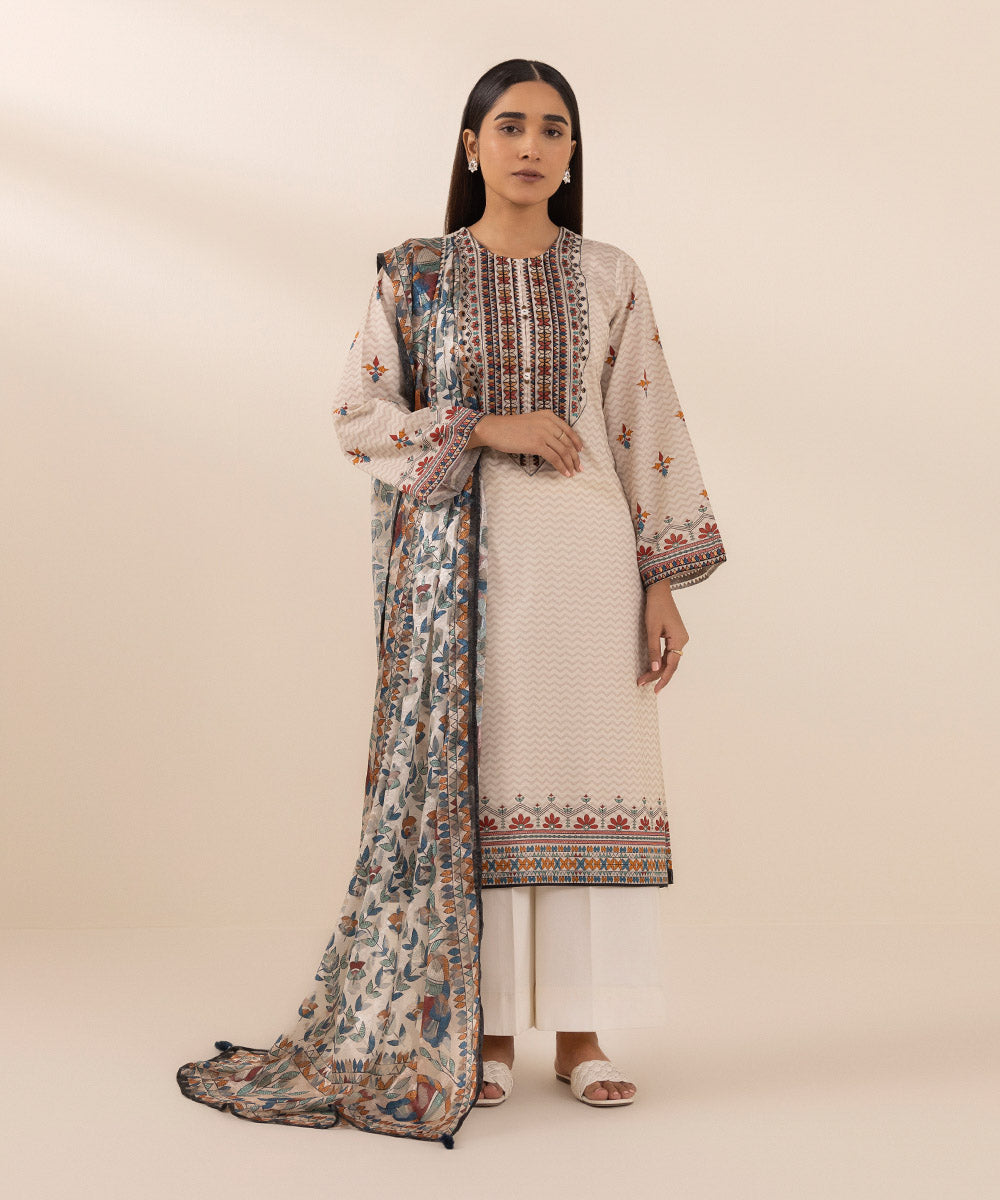 Printed Jacquard Dupatta