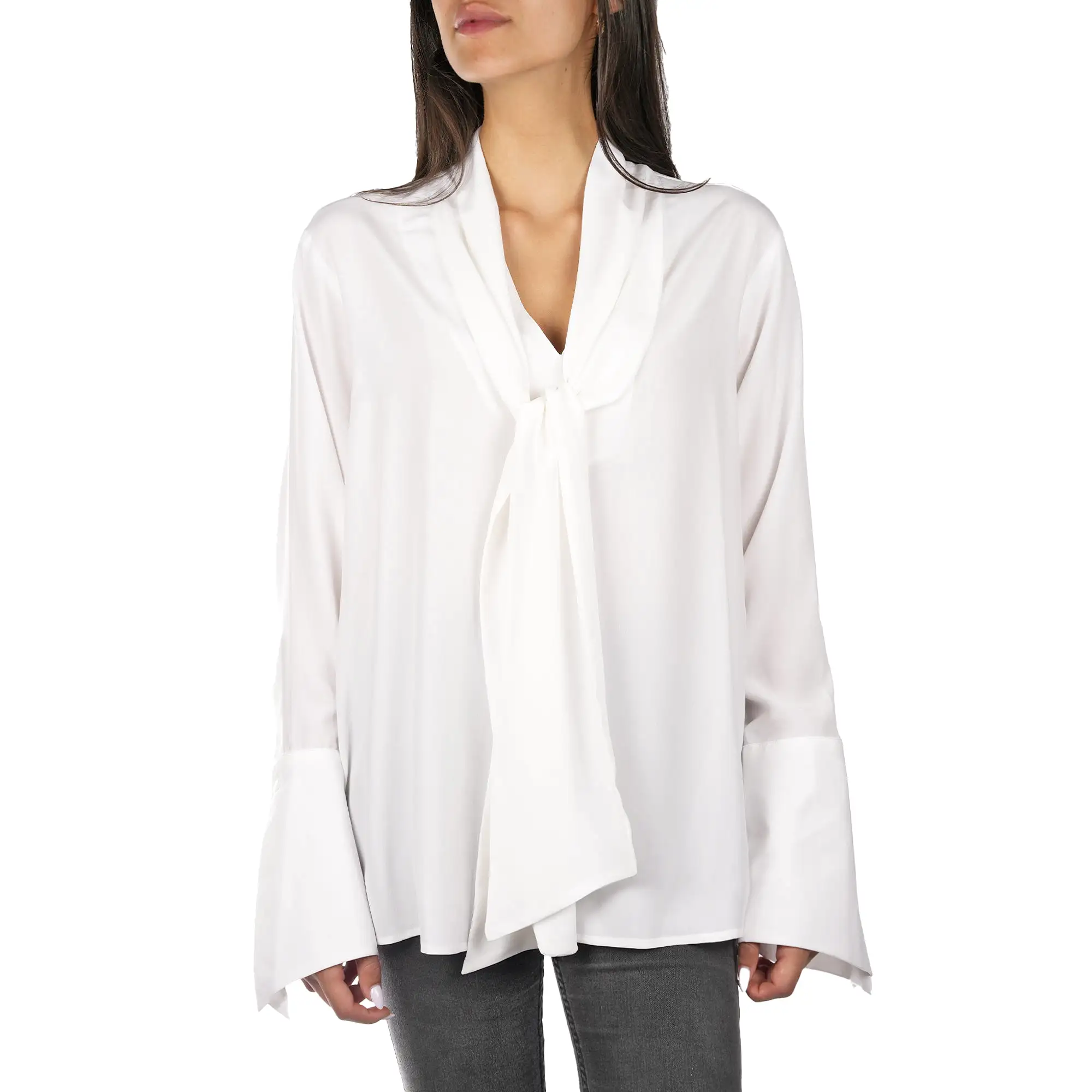 Silk Shirt White