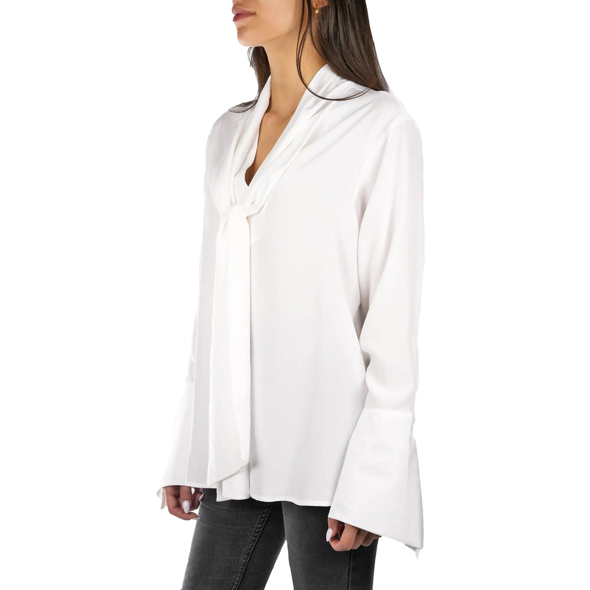 Silk Shirt White