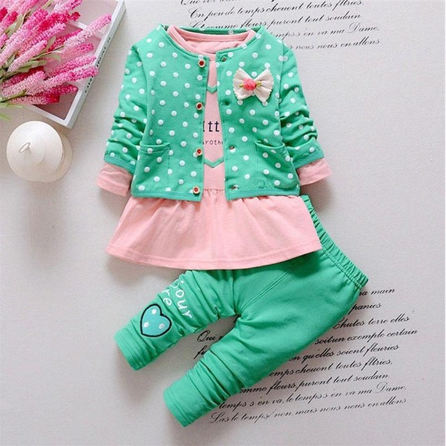 Spring Baby 3Pcs Outfit