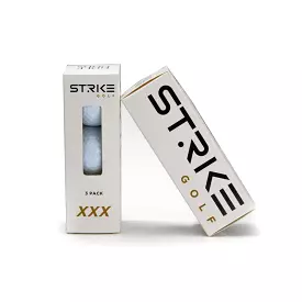 STRIKE XXX - 2 Piece Golf Balls - 3 Ball Sleeve