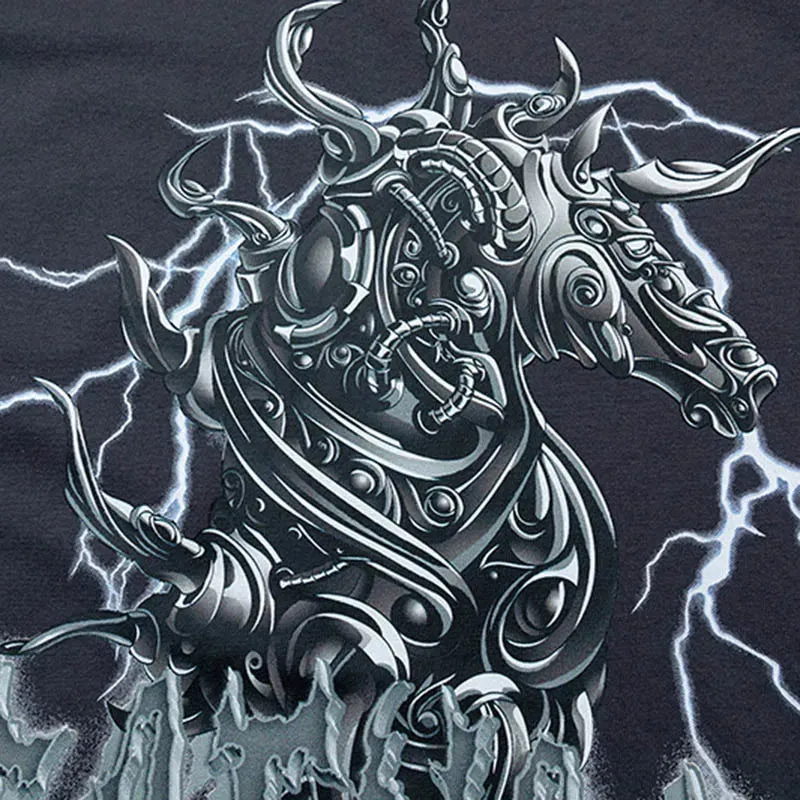 Successing Lighting Dragon Monster Loose T-Shirt