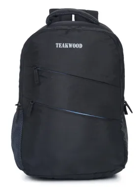 Teakwood Genuine Polyester Backpack - Black