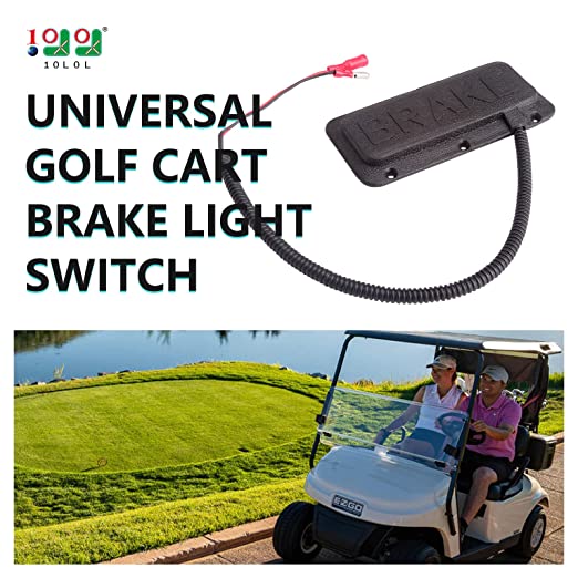 Universal Golf Cart Brake Light Pad Switch for Yamaha, EZGO, Club Car - 10L0L