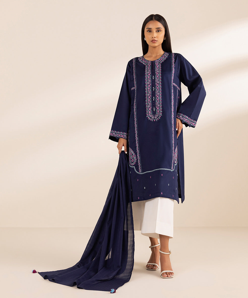 Voile Dupatta with Tassels